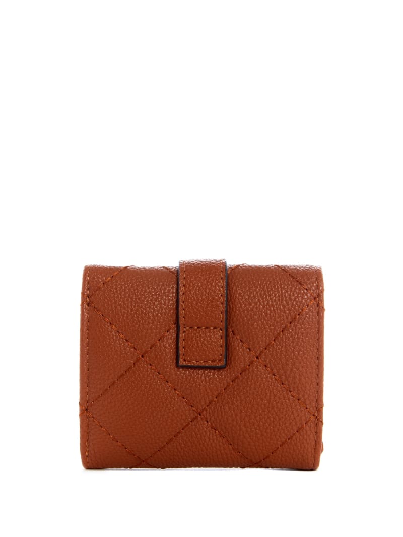 Brown Women's Guess Gillian Petite Trifold Wallets | 2843517-WP