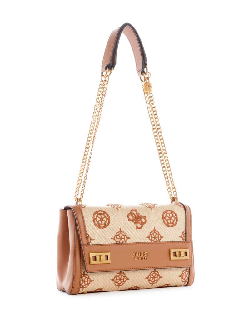 Brown Women's Guess Katey Flap Shoulder Bags | 9065123-UB