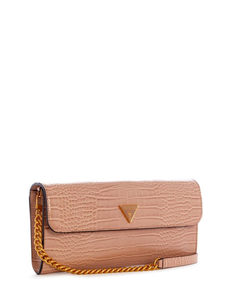 Brown Women's Guess Kyla Clutch Crossbody Bags | 2160538-DJ