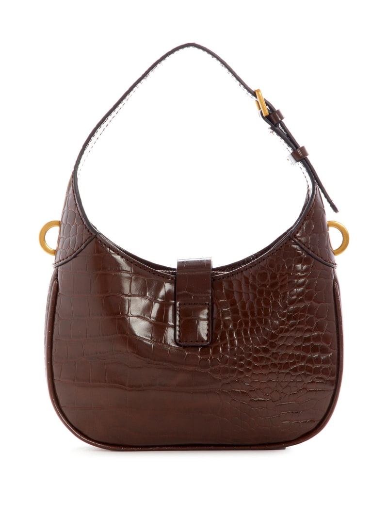 Brown Women's Guess Maimie Croc Mini Bag | 8934625-RW