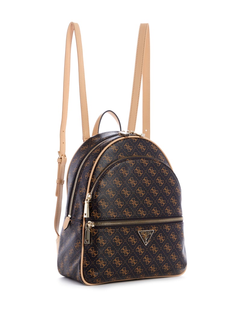 Brown Women's Guess Manhattan Logo Large Backpacks | 5293046-SQ