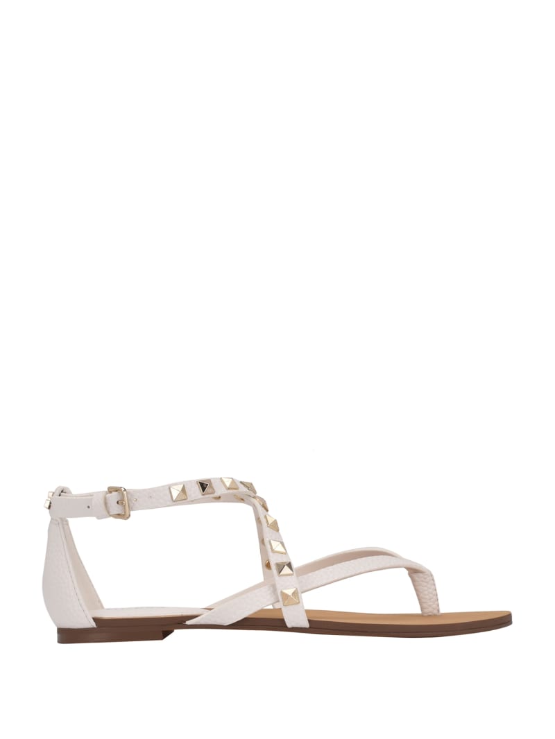 Brown Women's Guess Nizana Strappy Stud Sandals | 9305284-MR