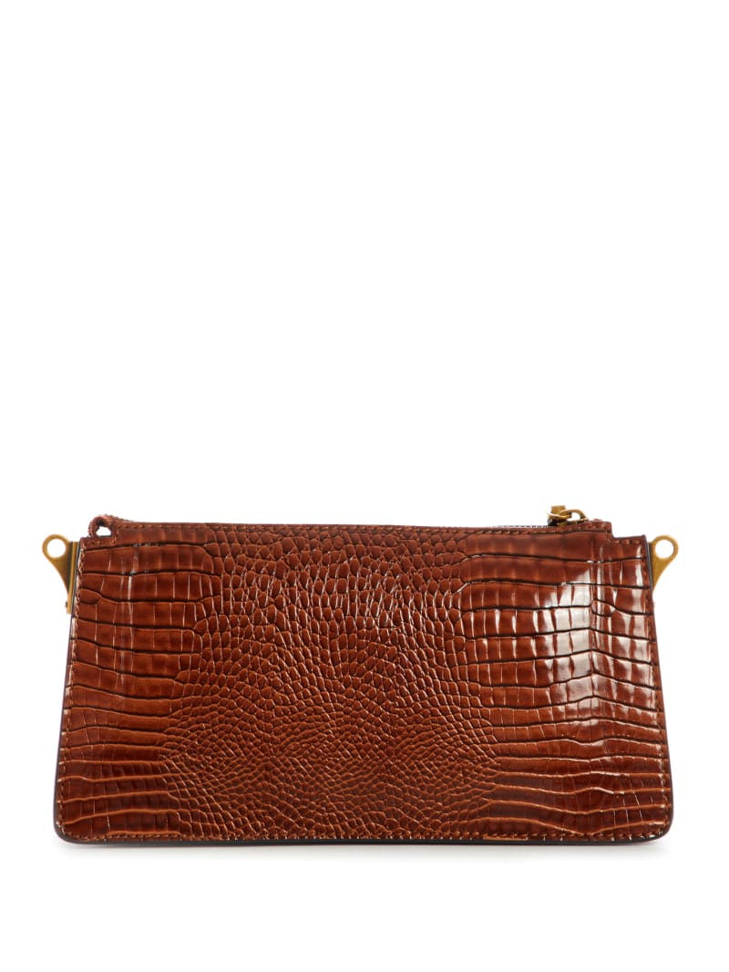 Brown Women's Guess Raffie Crossbody Bags | 1248753-EH