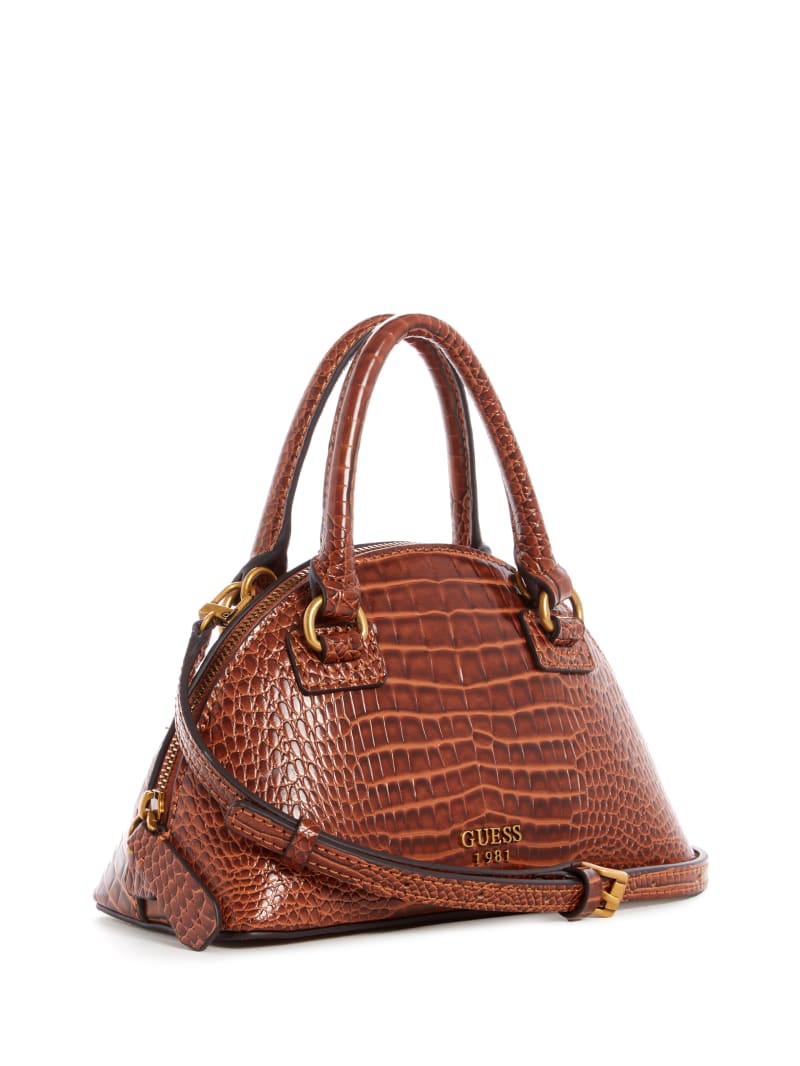 Brown Women's Guess Shilah Small Dome Mini Bag | 9732015-EG