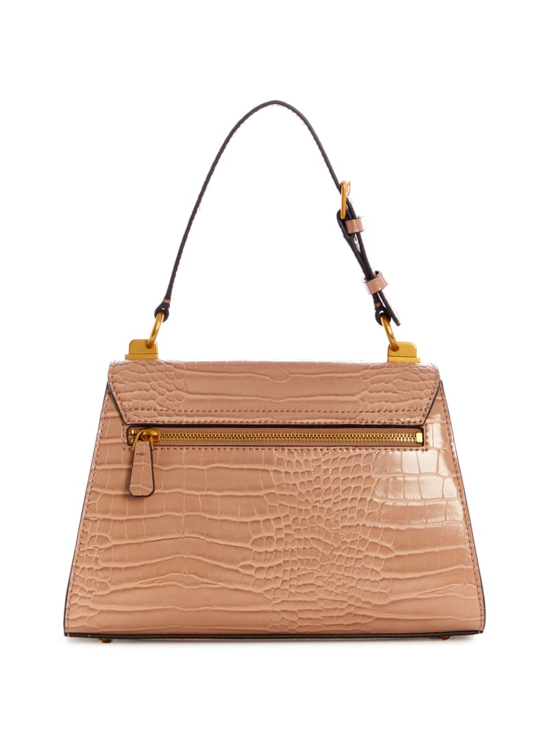 Brown Women's Guess Stephi-Handle Satchel Bags | 0485273-IW