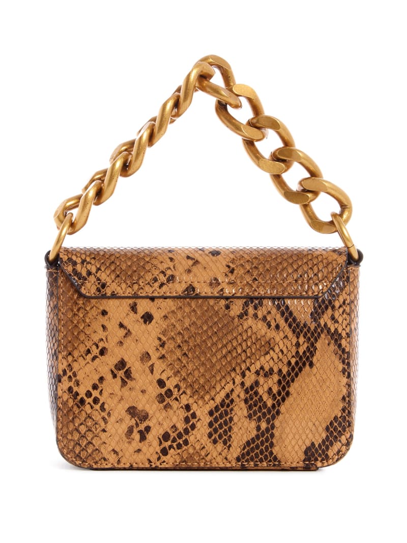 Brown Women's Guess Tullia Python Crossbody Bags | 8127036-FR