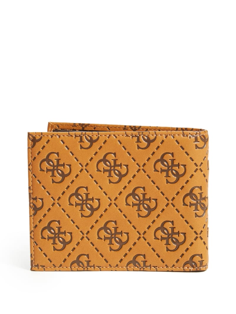 Brown Women's Guess Vezzola Embossed Billfold Wallets | 2519864-KL