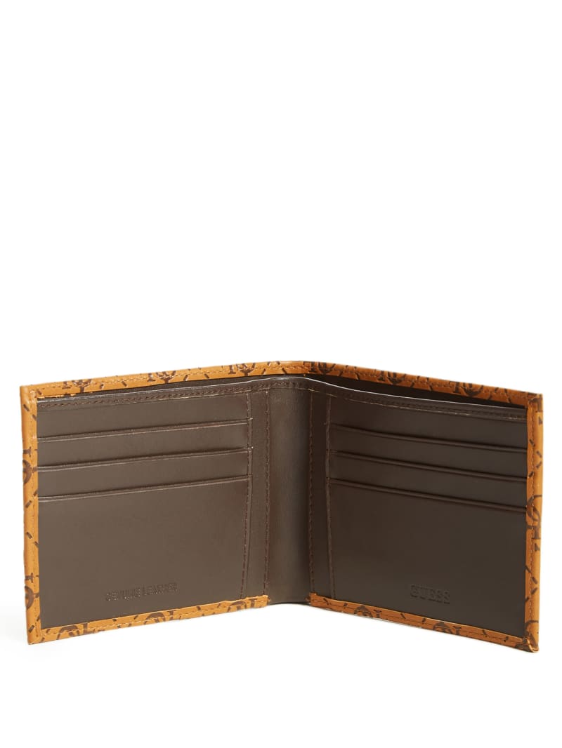 Brown Women's Guess Vezzola Embossed Billfold Wallets | 2519864-KL