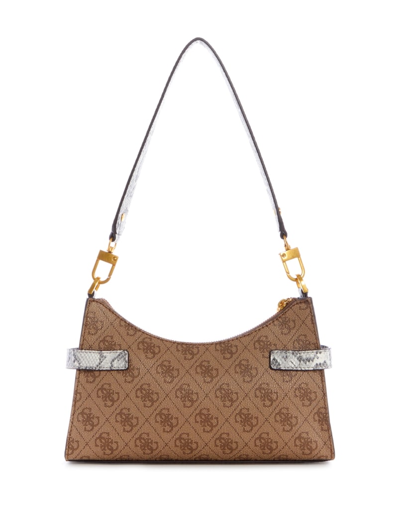 Brown Women's Guess Zadie Logo Shoulder Bags | 7893241-FX