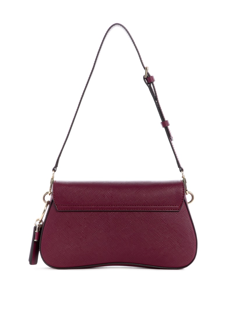 Burgundy Women's Guess Cordelia Flap Shoulder Bags | 4901852-YK