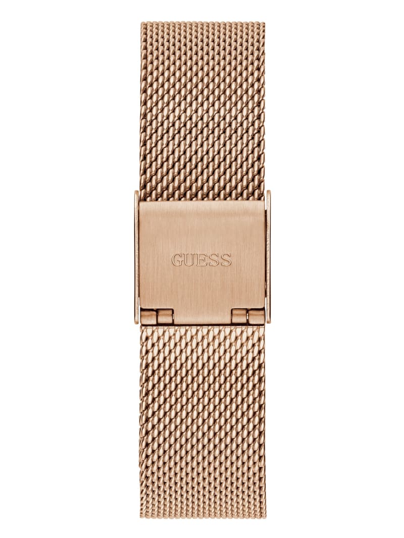 Copper Women's Guess Rose Gold-Tone Mesh Analog Watches | 1243865-OD