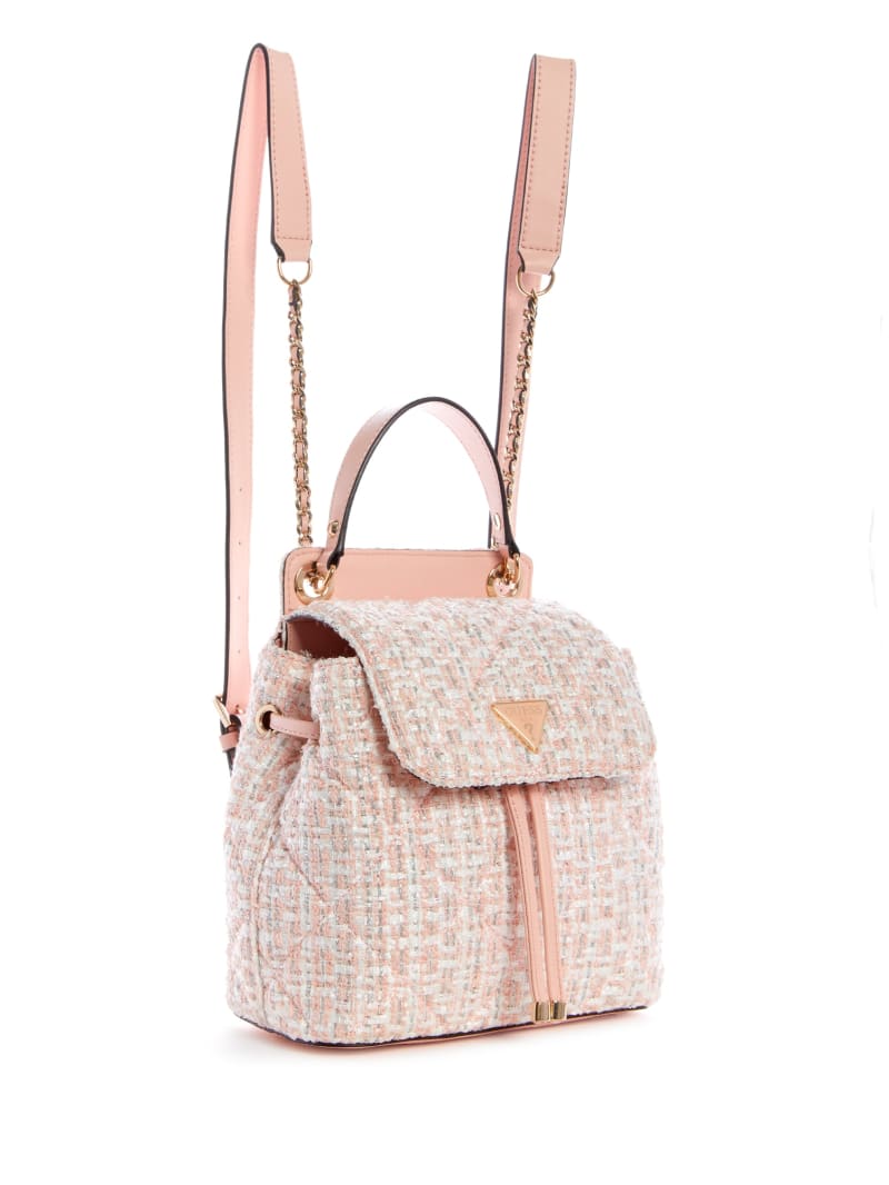 Coral Women's Guess Cessily Flap Backpacks | 6391072-YE