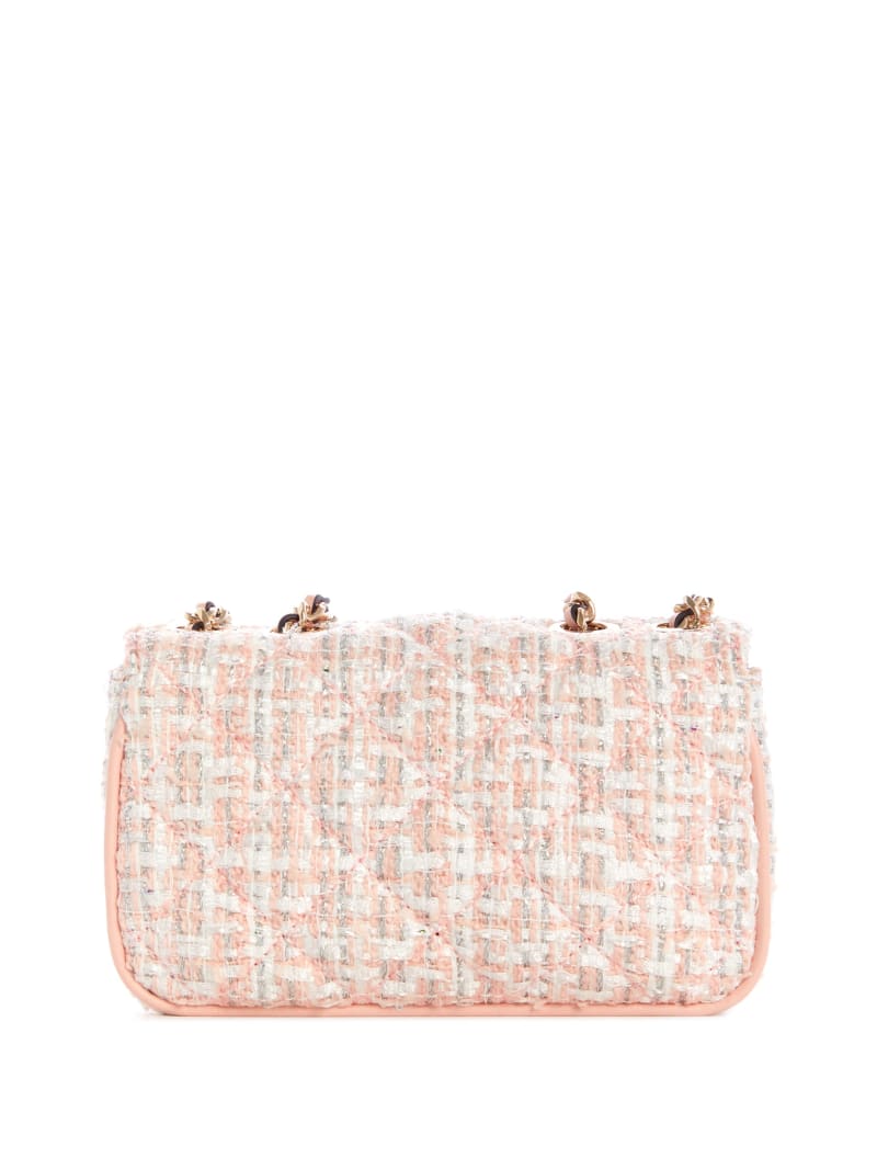 Coral Women's Guess Cessily Tweed Micro Mini Bag | 4301287-IO