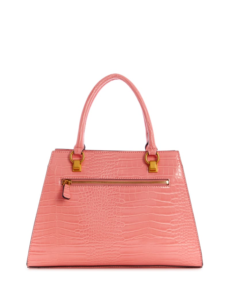 Coral Women's Guess Stephi Girlfriend Satchel Bags | 6082315-JV