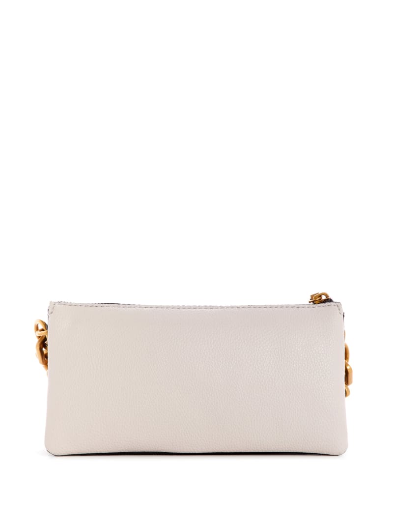 Cream White Women's Guess Turin Triple Compartment Crossbody Bags | 4512307-WF