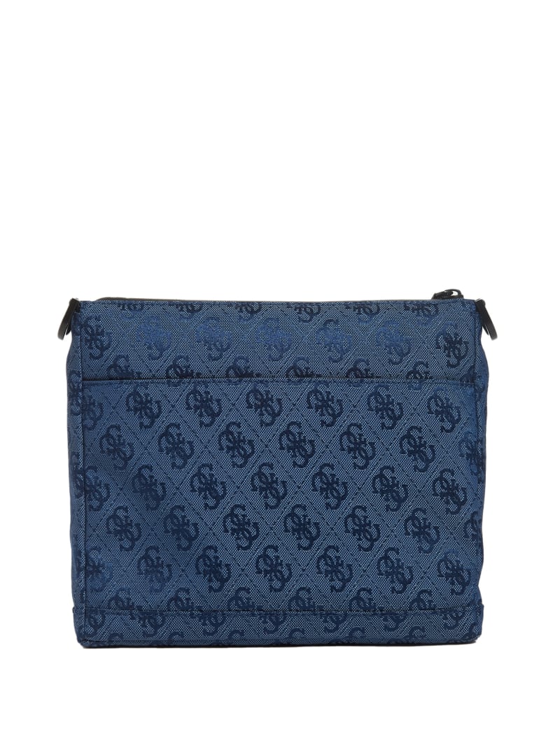 Dark Blue Men's Guess Vezzola Nylon Bags | 1098436-TV