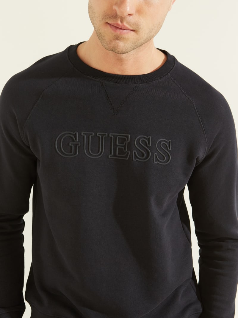 Deep Blue Men's Guess Aldwin Sweatshirts | 5237916-VG