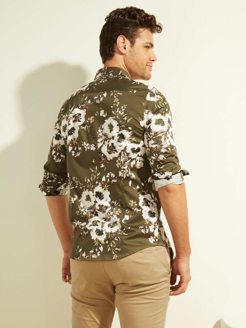 Flower Men's Guess Luxe Botanical Shirts | 4812690-GI