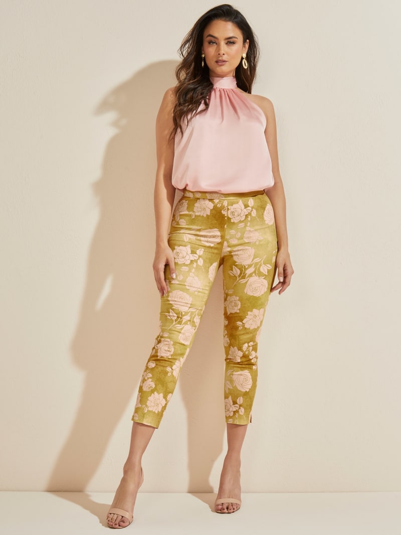 Flower Women's Guess Rose Romance Cropped Pants | 5961740-NQ