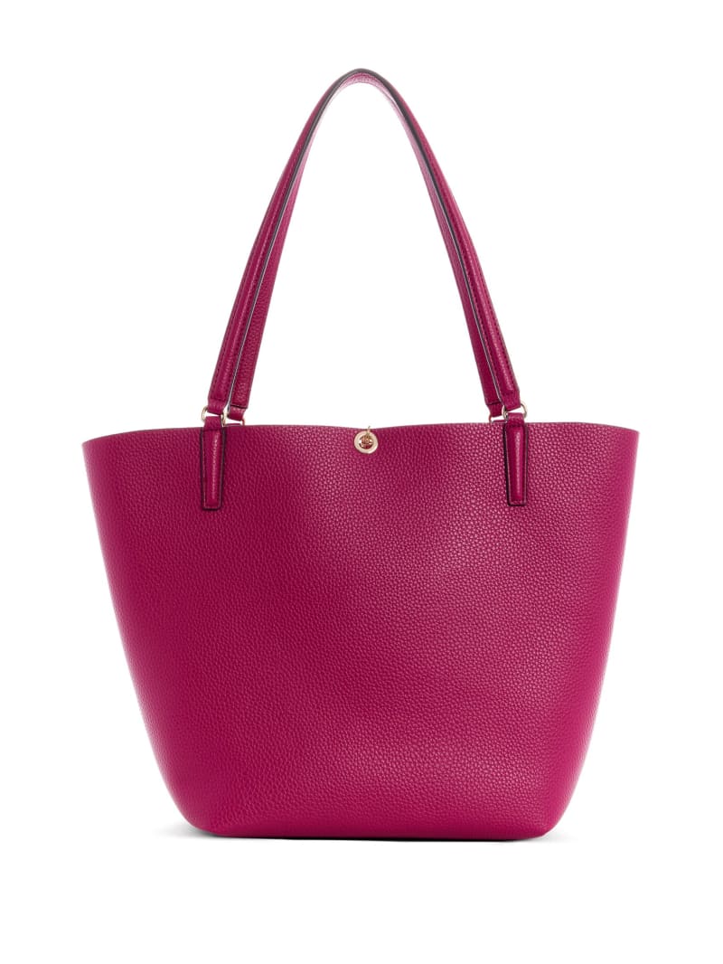 Fuchsia Women's Guess Alby Toggle Tote Bags | 1859204-VN