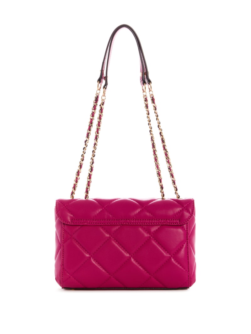 Fuchsia Women's Guess Cessily Quilted Convertible Crossbody Bags | 8309672-OT