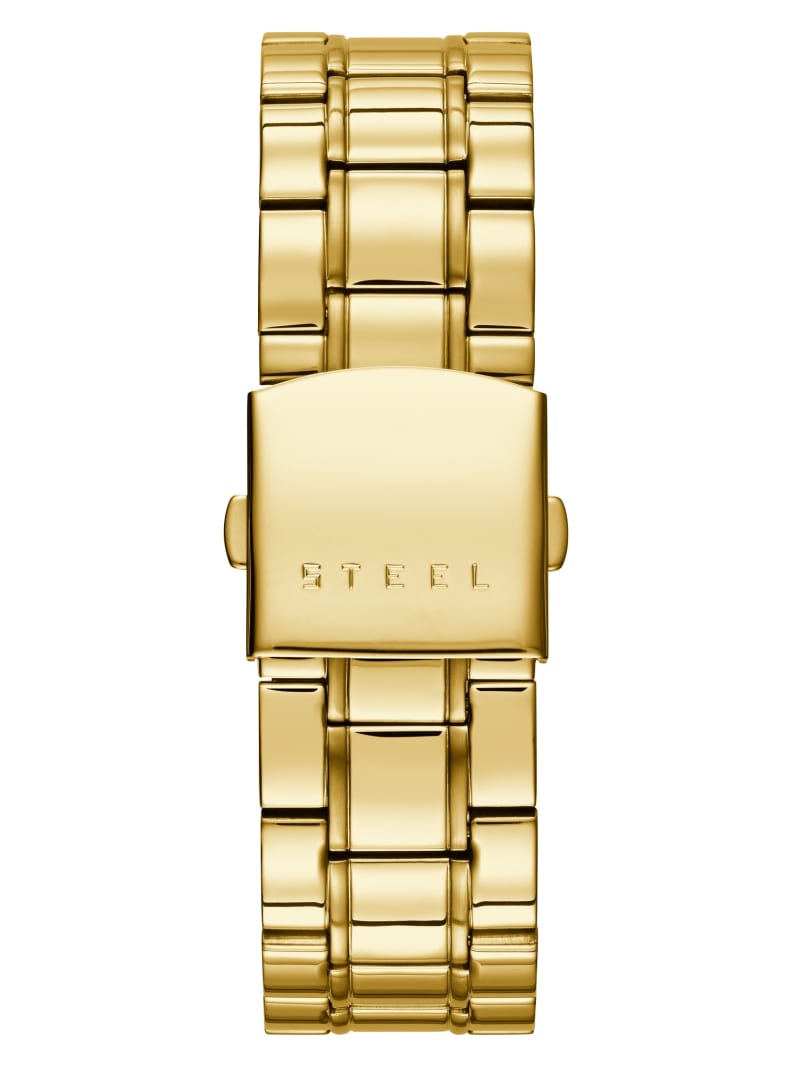 Gold Men's Guess Gold-Tone Classic Multifunction Watches | 3261857-AT