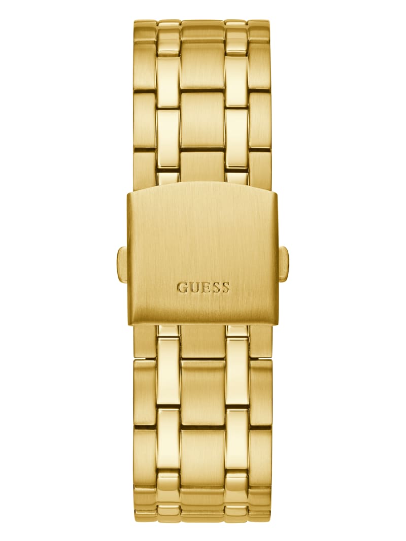 Gold Men's Guess Gold-Tone Multifunction Watches | 2018657-RN