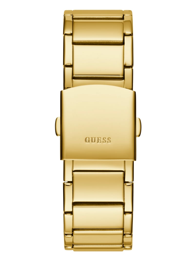 Gold Men's Guess Gold-Tone Multifunction Watches | 6924385-TD