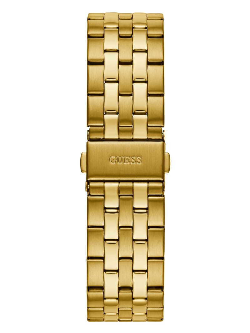 Gold Men's Guess Gold-Tone Multifunction Watches | 7365049-DQ