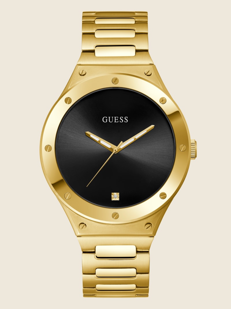 Gold Men\'s Guess Gold-Tone and Analog Watches | 2691570-EP