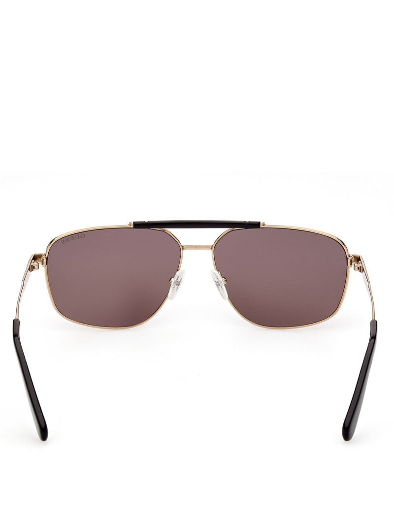 Gold Men's Guess Navigator Sunglasses | 6938741-TA