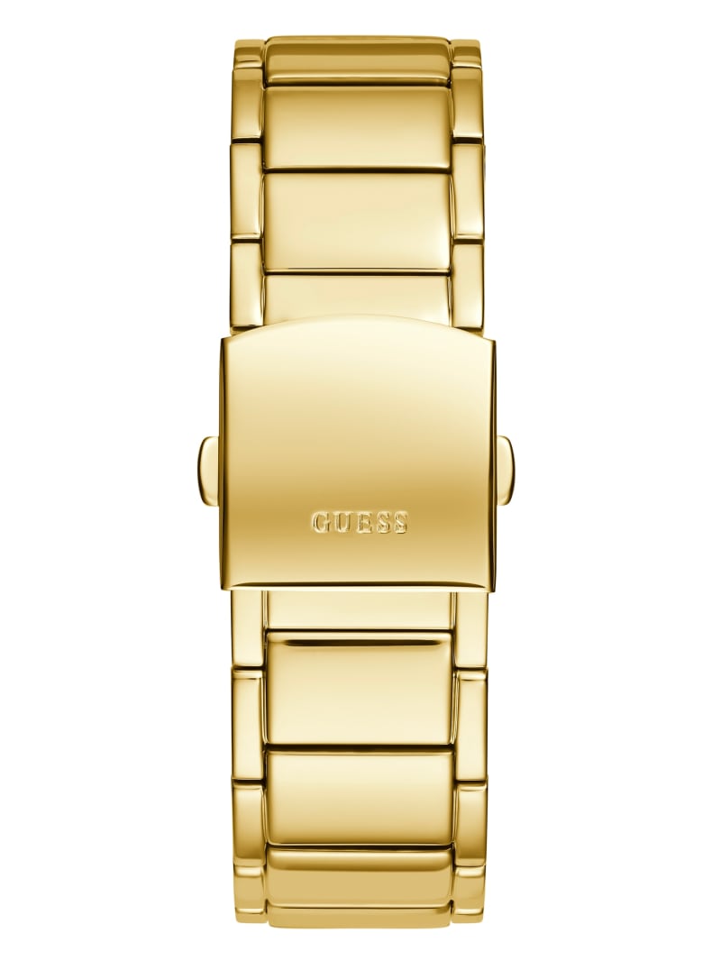 Gold Men's Guess and Gold-Tone Square Multifunction Watches | 4781205-EJ