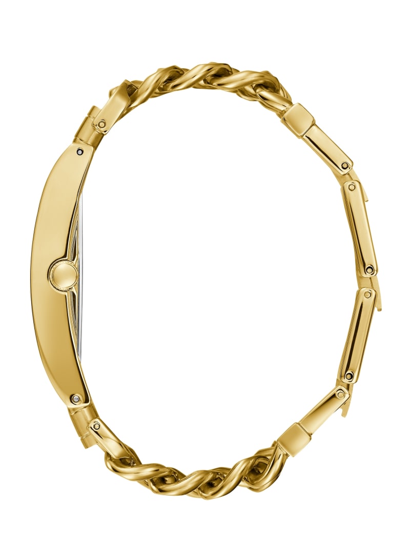 Gold Women's Guess Gold-Tone Chain Analog Watches | 8296014-XJ