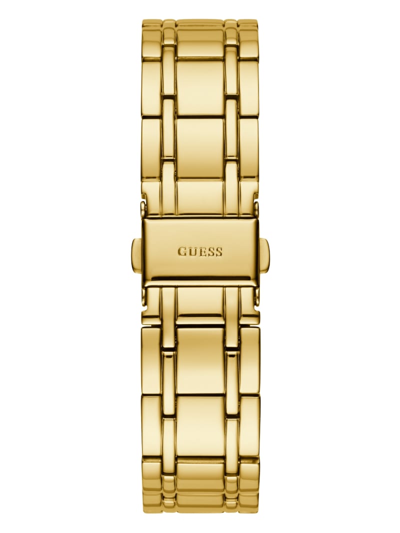 Gold Women's Guess Gold-Tone Diamond Analog Watches | 2960741-UP