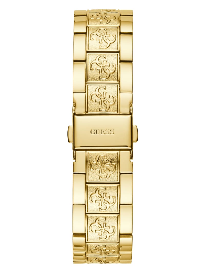 Gold Women's Guess Gold-Tone Quattro G Analog Watches | 9376105-KU