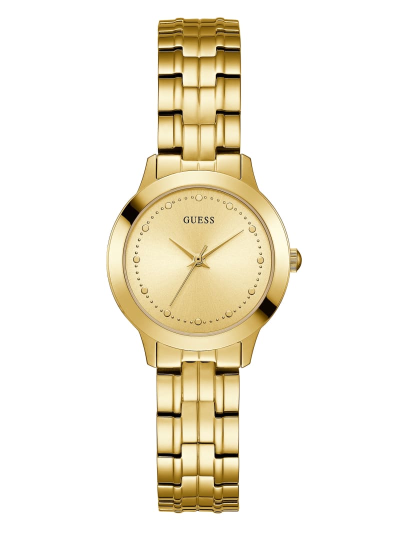 Gold Women\'s Guess Gold-Tone Slim Classic Watches | 7394651-FB