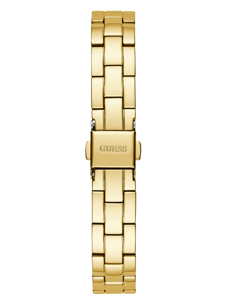 Gold Women's Guess Gold-Tone and Diamond Analog Watches | 3621480-YF