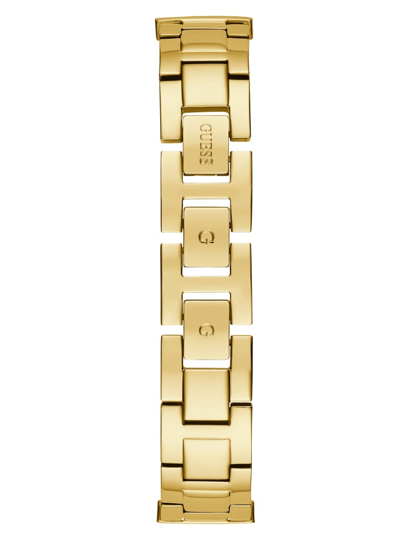 Gold Women's Guess Gold-Tone and Rhinestone Analog Watches | 3710569-CO