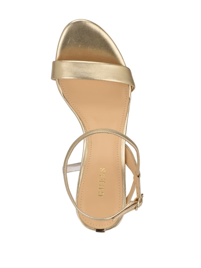 Gold Women's Guess Kabelle Heels | 5798632-DL