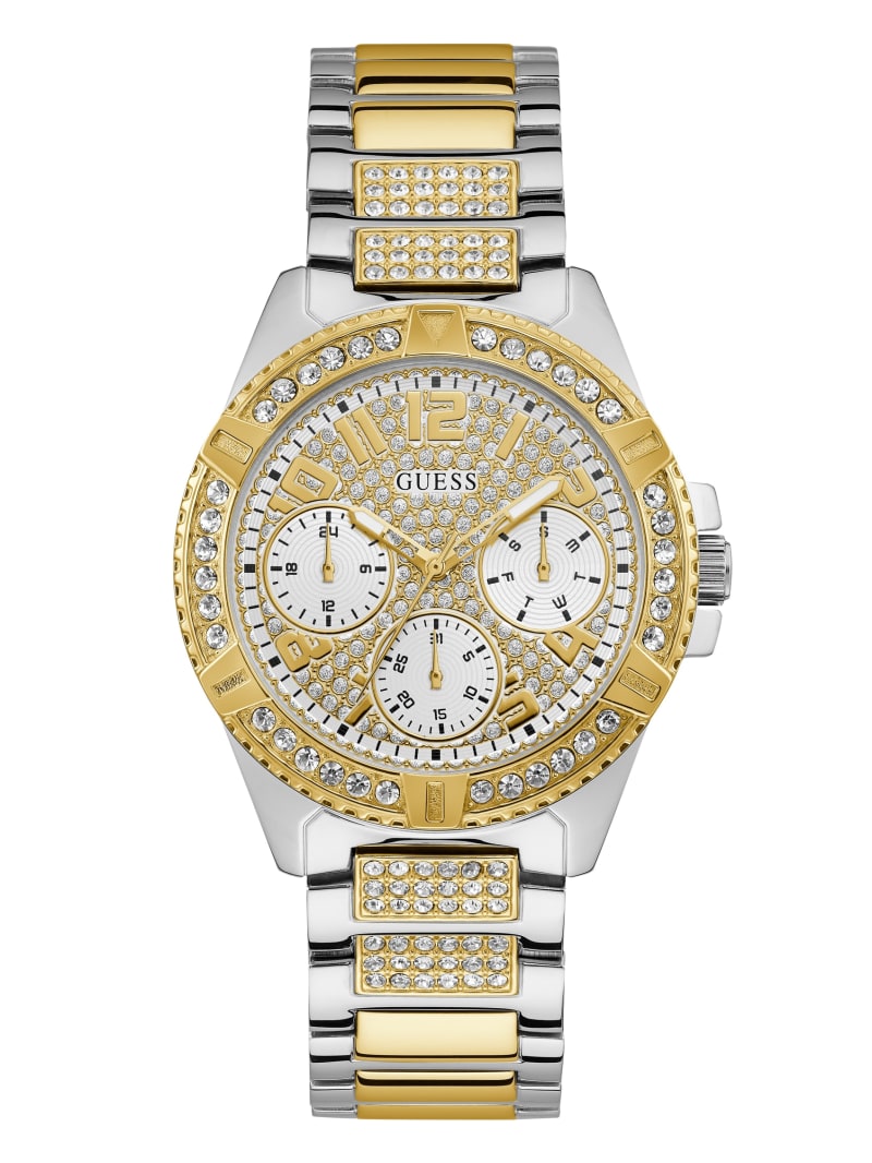 Gold Women\'s Guess Sport Two-Tone Watches | 2589314-YV