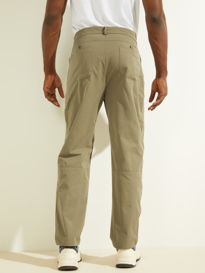 Green Men's Guess Eco Ivo Travelers Pants | 6154938-WZ