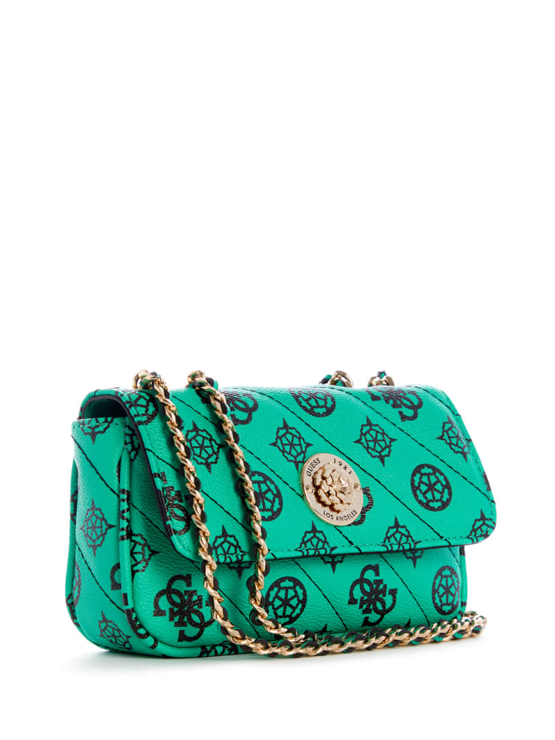 Green Women's Guess Always Logo Mini Bag | 0965327-RU