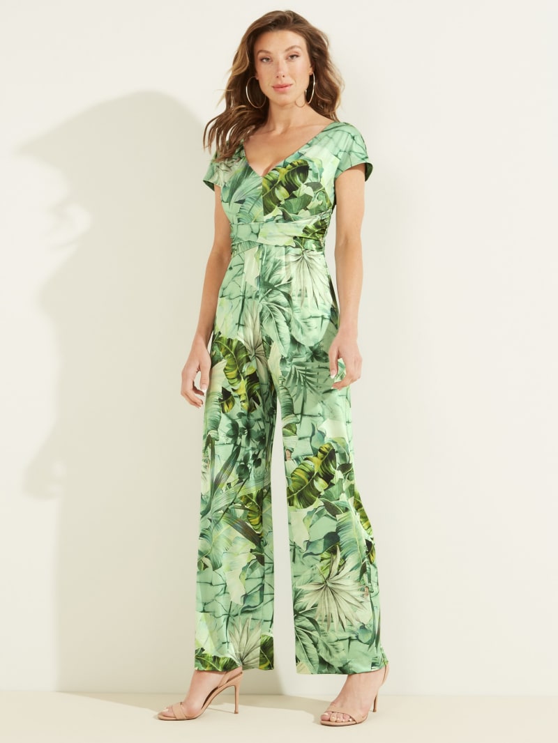 Green Women's Guess Candice Jumpsuit Dress | 1765038-QO