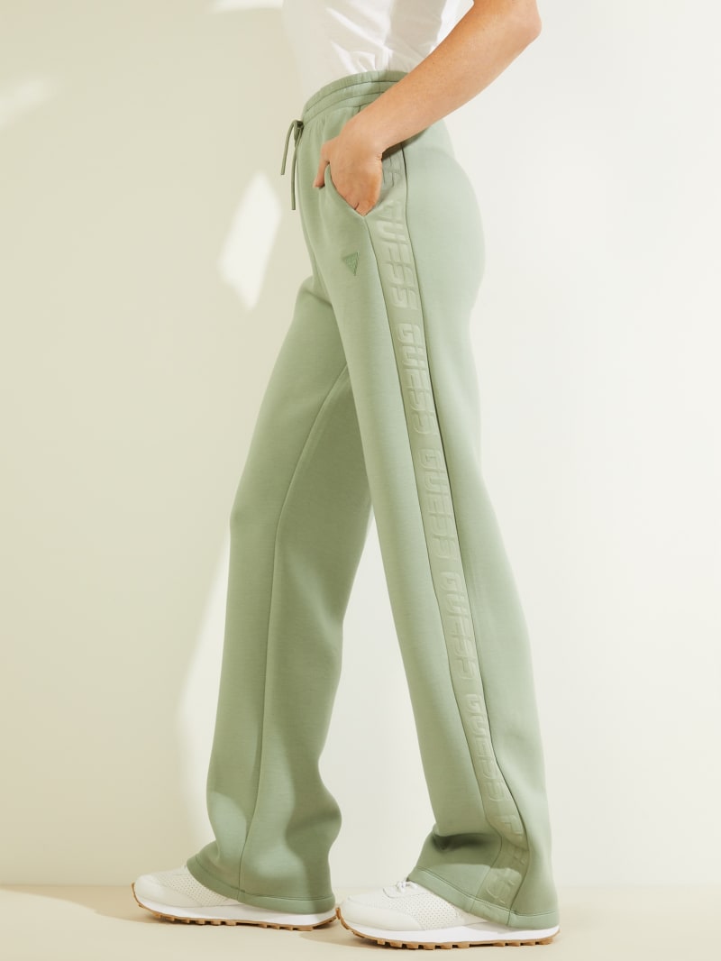 Green Women's Guess Eco Brenda Wide-Legs Pants | 3842507-PJ