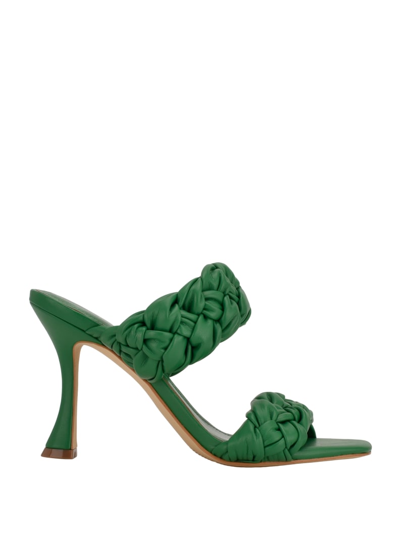 Green Women's Guess Harlieided Heels | 6924835-JL