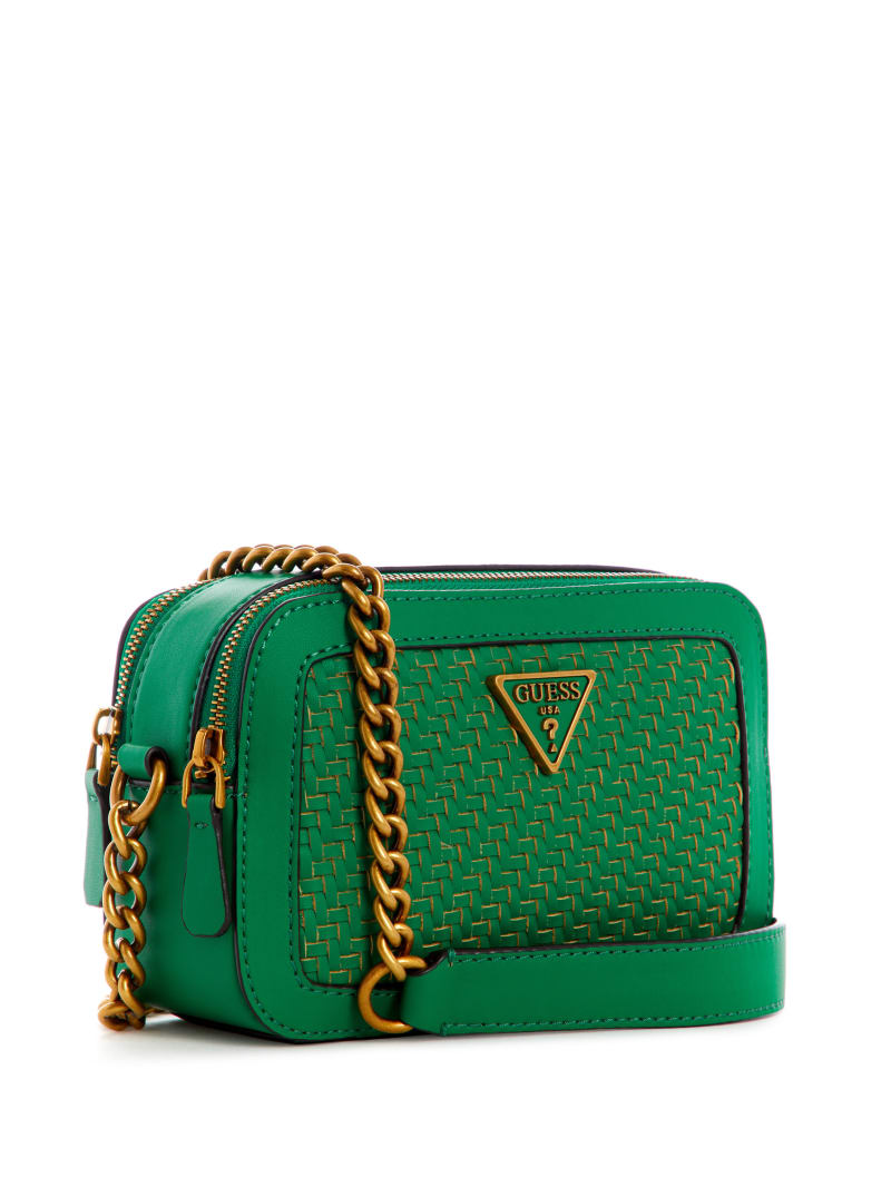 Green Women's Guess Hassie Camera Crossbody Bags | 6718942-NI