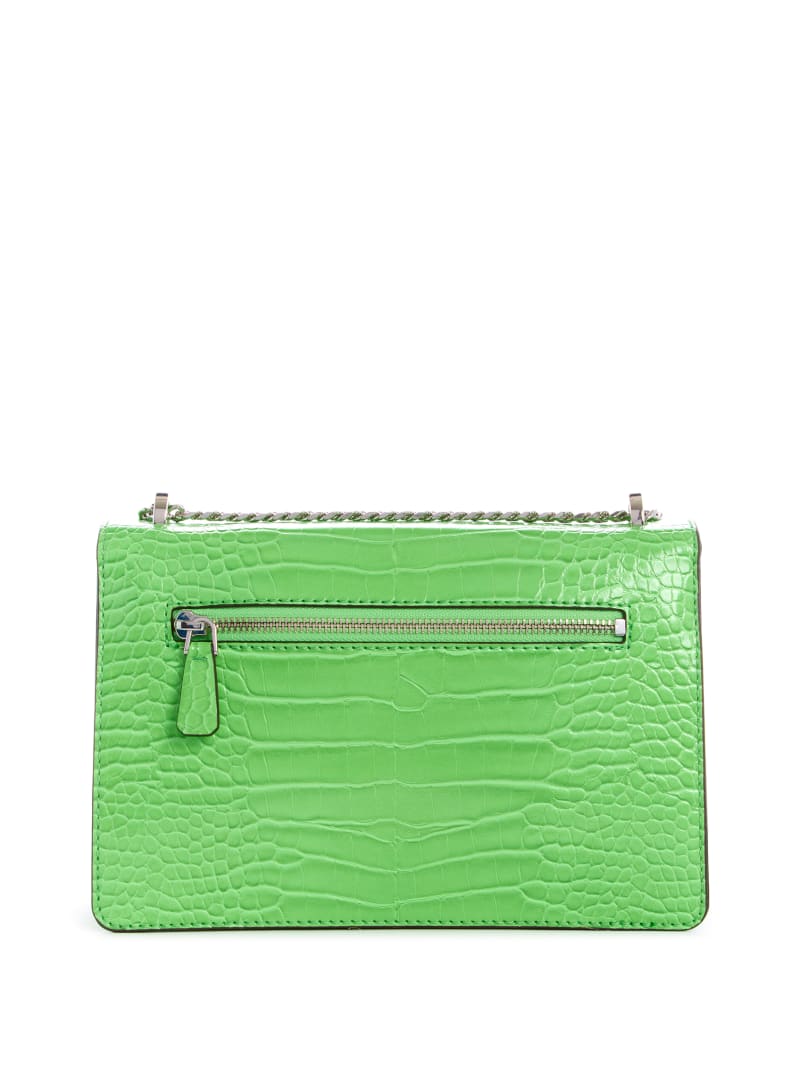 Green Women's Guess Katey Convertible Crossbody Bags | 1543082-VR