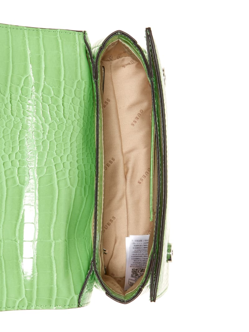 Green Women's Guess Katey Convertible Crossbody Bags | 1543082-VR