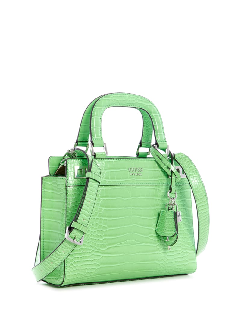 Green Women's Guess Katey Girlfriend Satchel Bags | 4350962-HD