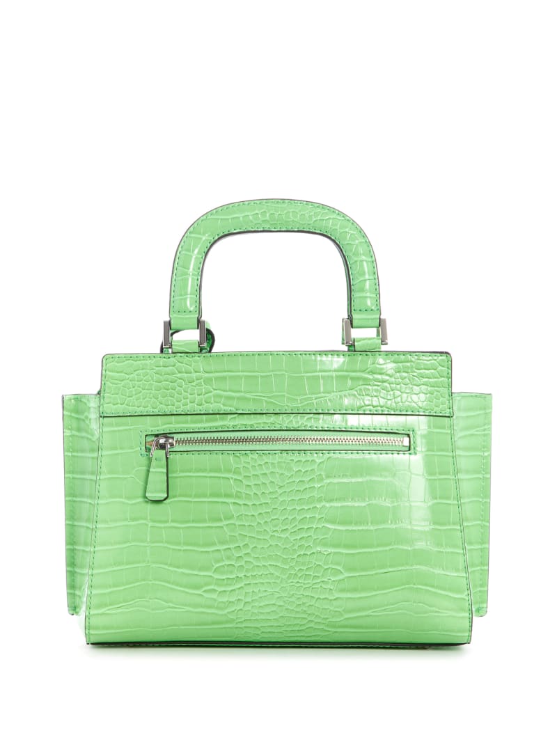 Green Women's Guess Katey Girlfriend Satchel Bags | 4350962-HD